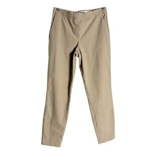 Theory Thaniel Approach Khaki Tan Slim Fit Pull-On Office Work Pants Size 4